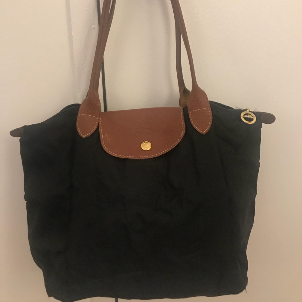 Longchamp small le pilage tote - black